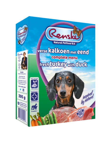 Renske Vers Kalkoen, Eend & Rijst 395 gram