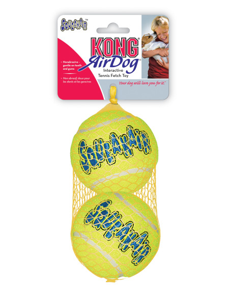 Kong Air Squeaker Tennis ball Medium 1 stuk