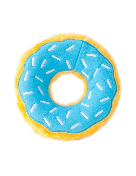 grote blauwe pluche donut